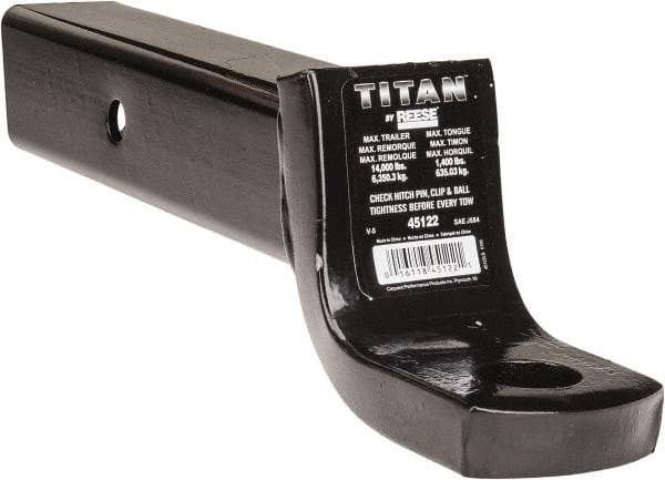 Value Collection - 12,000 Lb Capacity, 9-3/4" Long, Hitch Drawbar - Vehicle Class 5, 1-1/4" Ball Hole Diam - USA Tool & Supply