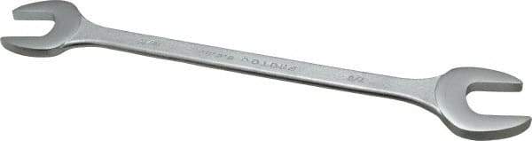 Proto - 13/16" x 7/8" Standard Extra Thin Open End Wrench - 10" OAL, Double End, Satin Finish, 15° Head Angle - USA Tool & Supply