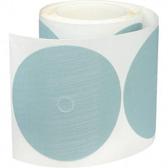 3M - 5" Diam, 10 Grit Trizact Aluminum Oxide Adhesive PSA Disc - Ultra Fine Grade, Blue, Polyester Backing, Flexible, Use with Random Orbital Sanders - USA Tool & Supply