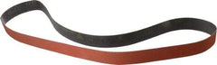 3M - 1-1/2" Wide x 60" OAL, 80 Grit, Ceramic Abrasive Belt - Ceramic, Medium, Coated, YF Weighted Cloth Backing, Wet/Dry, Series 777F - USA Tool & Supply