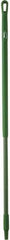 Vikan - 51 x 1-1/4" Fiberglass Squeegee Handle - European Threaded Connection, Green - USA Tool & Supply