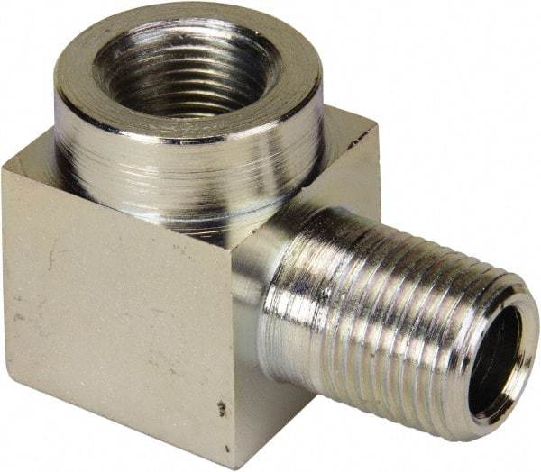 Enerpac - 3/8 Male NPTF x Female NPTF 18-8 Stainless Steel Hydraulic Hose Street Elbow - 10,000 psi - USA Tool & Supply