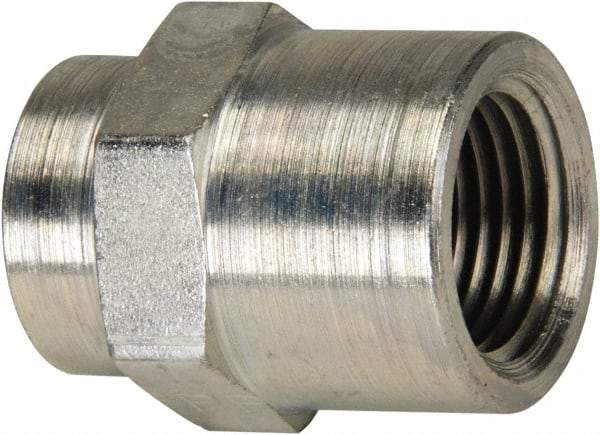 Enerpac - 3/8 x 1/4 NPTF 18-8 Stainless Steel Hydraulic Hose Female Coupler - 10,000 psi - USA Tool & Supply