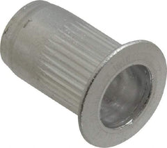 RivetKing - #10-24, 0.02 to 0.13" Grip, 19/64" Drill, Aluminum Standard Rivet Nut - Uncoated, Countersunk Head - USA Tool & Supply