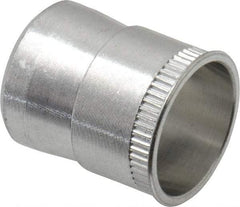 RivetKing - 5/16-18 UNC, Uncoated, Aluminum Knurled Rivet Nut Inserts - 0.531" to 0.536" Grip, 1/2" Drill Size - USA Tool & Supply