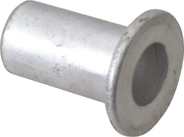 RivetKing - 5/16-18, 0.03 to 0.125" Grip, Aluminum Standard Rivet Nut - Uncoated, Drill Size Letter Z, Round Head - USA Tool & Supply