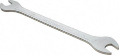 Facom - 16mm x 17mm Standard Extra Thin Open End Wrench - 9-51/64" OAL, Double End, Satin Finish, 15° Head Angle - USA Tool & Supply