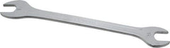 Facom - 18mm x 19mm Standard Extra Thin Open End Wrench - 9-51/64" OAL, Double End, Satin Finish, 15° Head Angle - USA Tool & Supply