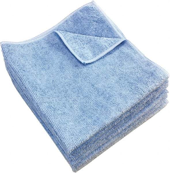 PRO-SOURCE - Dry Microfiber Wipes - Packet, 16" x 16" Sheet Size, Blue - USA Tool & Supply