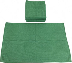 PRO-SOURCE - Reusable Microfiber Wipes - Packet, 16" x 24" Sheet Size, Green - USA Tool & Supply