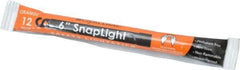 Cyalume - 10 Piece Orange Chemical Lightstick - 6 Inch Long, 12 Hours Illumination Time, Nonflammable, Nontoxic and Waterproof, Snap and Shake Activation Method - USA Tool & Supply