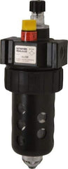 Parker - 3/8" NPT, 150 Max psi Intermediate Micro Mist Lubricator - Polycarbonate Bowl with Sight Glass, Zinc Body, 60 CFM, 125°F Max Temp, 2.81" Wide x 7.82" High - USA Tool & Supply