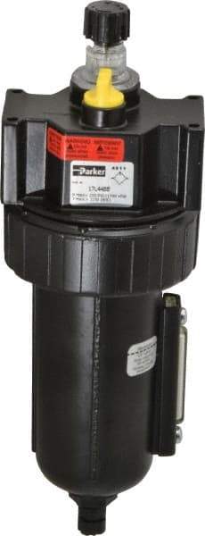 Parker - 3/4" NPT, 250 Max psi Standard Micro Mist Lubricator - Metal Bowl with Sight Glass, Zinc Body, 90 CFM, 175°F Max Temp, 3.24" Wide x 9.27" High - USA Tool & Supply