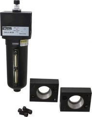 Parker - 1 1/2" NPT, 250 Max psi Heavy Duty Mist Lubricator - Metal Bowl with Sight Glass, Zinc Body, 260 CFM, 175°F Max Temp, 5.6" Wide x 11.81" High - USA Tool & Supply