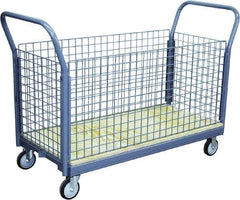 Jamco - 1,200 Lb Capacity Platform Truck - Steel Deck, 60" OAW, 10" Platform Height - USA Tool & Supply