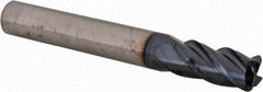 Iscar - 3/8", 4 Flute, Single End, Solid Carbide, 0.06" Corner Radius End Mill - 2-1/2" OAL, 38° Helix, Right Hand Flute, 3/4" LOC, Right Hand Cut - USA Tool & Supply