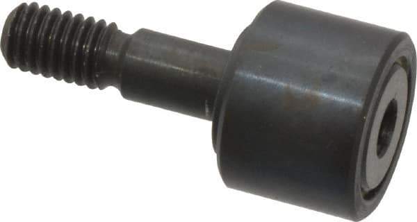 Made in USA - 1/2" Roller Diam x 3/8" Width, 3/16" Stud Diam x 5/8" Length, Stud Cam Follower - Steel, 1/4" Thread Length, 10-32 Thread, 544 Lb Dynamic Cap - USA Tool & Supply