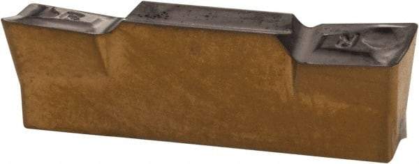 Iscar - 4004HFPR Grade IC830, 4mm Cutting Width Carbide Grooving Insert - 2mm Max Depth of Cut, Right Hand, 0.4mm Corner Radius, TiAlN Finish - USA Tool & Supply