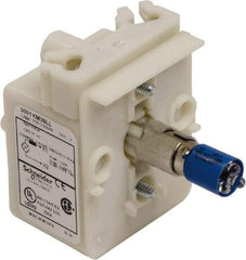 Schneider Electric - 120 VAC, 120 VDC Blue Lens LED Light Module - USA Tool & Supply