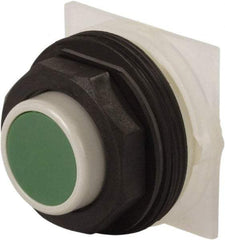 Schneider Electric - 30mm Mount Hole, Extended Straight, Pushbutton Switch Only - Green Pushbutton, Momentary (MO) - USA Tool & Supply
