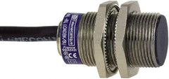 Telemecanique Sensors - NPN, 10mm Detection, Cylinder, Inductive Proximity Sensor - 3 Wires, IP68, IP69, 12 to 24 VDC, M18x1 Thread, 39mm Long - USA Tool & Supply