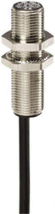 Telemecanique Sensors - NPN, 4mm Detection, Cylinder, Inductive Proximity Sensor - 3 Wires, IP67, 12 to 24 VDC, M12x1 Thread, 42mm Long - USA Tool & Supply