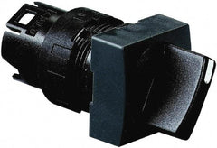 Schneider Electric - 16mm Mount Hole, 2 Position, Handle Operated, Selector Switch Only - Black, Maintained (MA), Shock and Vibration Resistant - USA Tool & Supply