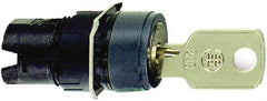 Schneider Electric - 16mm Mount Hole, 2 Position, Key Operated, Selector Switch Only - Maintained (MA), Shock and Vibration Resistant - USA Tool & Supply