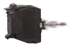 Schneider Electric - 230-240 V White Lens LED Indicating Light - Screw Clamp Connector, Vibration Resistant - USA Tool & Supply