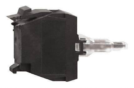 Schneider Electric - 24 V Green Lens LED Indicating Light - Screw Clamp Connector, Vibration Resistant - USA Tool & Supply