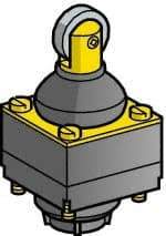 Telemecanique Sensors - 3 Inch Long, Limit Switch Head - Steel Roller, For Use with ZCK Limit Switches - USA Tool & Supply