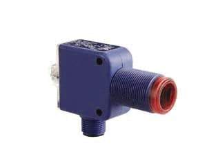 Telemecanique Sensors - M12 Connector, 0.1m Nominal Distance, Shock and Vibration Resistant, Diffused Photoelectric Sensor - 12 to 24 VDC, 500 Hz, Plastic, 2.36 Inch Wide x 1.72 Inch High - USA Tool & Supply