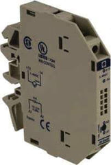 Schneider Electric - 17 Milliamp, NC Configuration, Interface Relay Module - DIN Rail Mount, 23 to 131°F, 120 to 127 Volt - USA Tool & Supply