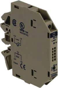 Schneider Electric - 13.6 Milliamp, NC Configuration, Interface Relay Module - DIN Rail Mount, 23 to 131°F, 5 VDC - USA Tool & Supply