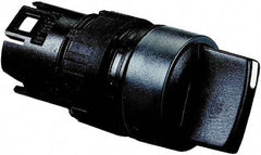 Schneider Electric - 16mm Mount Hole, 3 Position, Handle Operated, Selector Switch Only - Black, Maintained (MA), Shock and Vibration Resistant - USA Tool & Supply