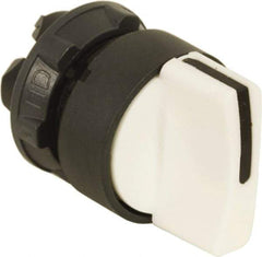 Schneider Electric - 22mm Mount Hole, 2 Position, Handle Operated, Selector Switch Only - White, Maintained (MA), Nonilluminated, Shock, Vibration and Water Resistant - USA Tool & Supply