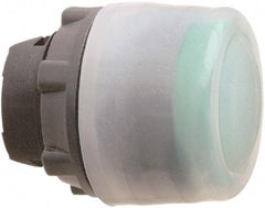 Schneider Electric - 22mm Mount Hole, Extended Straight, Pushbutton Switch Only - Round, Green Pushbutton, Nonilluminated, Momentary (MO) - USA Tool & Supply