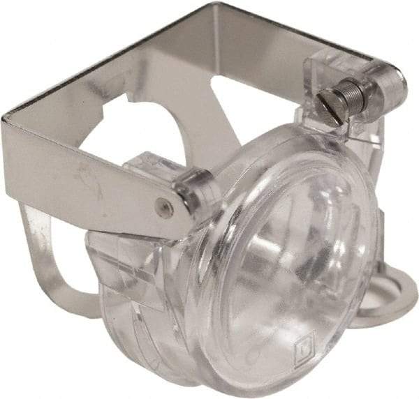 Schneider Electric - Pushbutton Switch Padlock Attachment - Round Button, Illuminated - USA Tool & Supply