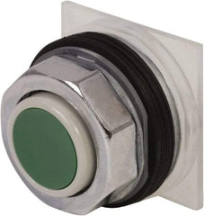 Schneider Electric - 30mm Mount Hole, Extended Straight, Pushbutton Switch Only - Green Pushbutton, Momentary (MO) - USA Tool & Supply