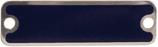 Schneider Electric - Aluminum Legend Plate - Blank - Blue Background, 1.22 Inch Hole Diameter - USA Tool & Supply
