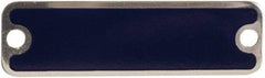 Schneider Electric - Aluminum Legend Plate - Blank - Blue Background, 1.22 Inch Hole Diameter - USA Tool & Supply