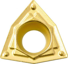 Kyocera - WPMT21.51 HQ Grade CA6525 Carbide Turning Insert - TiCN/Al2O3/TiN Finish, 80° Trigon, 1/4" Inscr Circle, 3/32" Thick, 1/64" Corner Radius - USA Tool & Supply