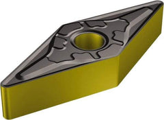 Sandvik Coromant - VNMG333 KM Grade 3210 Carbide Turning Insert - TiCN/Al2O3/TiN Finish, 35° Diamond, 3/8" Inscr Circle, 3/16" Thick, 3/64" Corner Radius - USA Tool & Supply