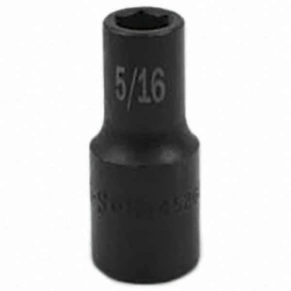 SK - Impact Socket - 3/8"DR 6PT 5/16" SEMI-DEEP SOCKET - USA Tool & Supply
