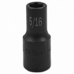 SK - Impact Socket - 3/8"DR 6PT 5/16" SEMI-DEEP SOCKET - USA Tool & Supply
