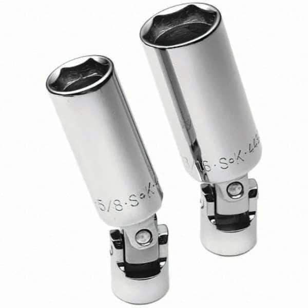 SK - 3/8" Drive Standard Socket Set - 5/8 to 13/16", Inch Measurement Standard - USA Tool & Supply