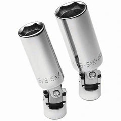 SK - 3/8" Drive Standard Socket Set - 5/8 to 13/16", Inch Measurement Standard - USA Tool & Supply