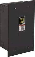 Square D - 1 NEMA Rated, 10 Pole, Electrically Held Lighting Contactor - 20 A (Tungsten), 30 A (Fluorescent), 110 VAC at 50 Hz, 120 VAC at 60 Hz, 10NO Contact Configuration - USA Tool & Supply