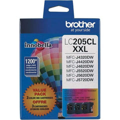 Brother - Cyan, Magenta & Yellow Ink Cartridge - Use with Brother MFC-J4320DW, J4420DW, J4620DW, J5520DW, J5620DW, J5720DW - USA Tool & Supply