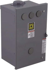 Square D - 3R NEMA Rated, 4 Pole, Electrically Held Lighting Contactor - 20 A (Tungsten), 30 A (Fluorescent), 110 VAC at 50 Hz, 120 VAC at 60 Hz, 4NO Contact Configuration - USA Tool & Supply